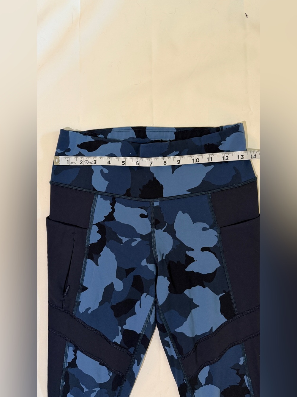 Athleta Blue Camo Leggings - Picture 6 of 7